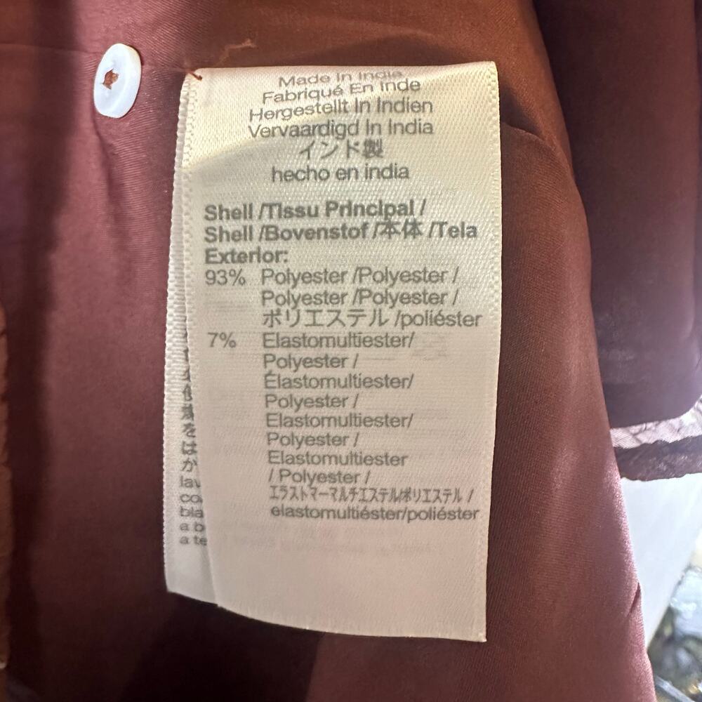 Madewell Norma Rae Brown Floral Printed Long Sleeve Dress - Picture 5 of 7